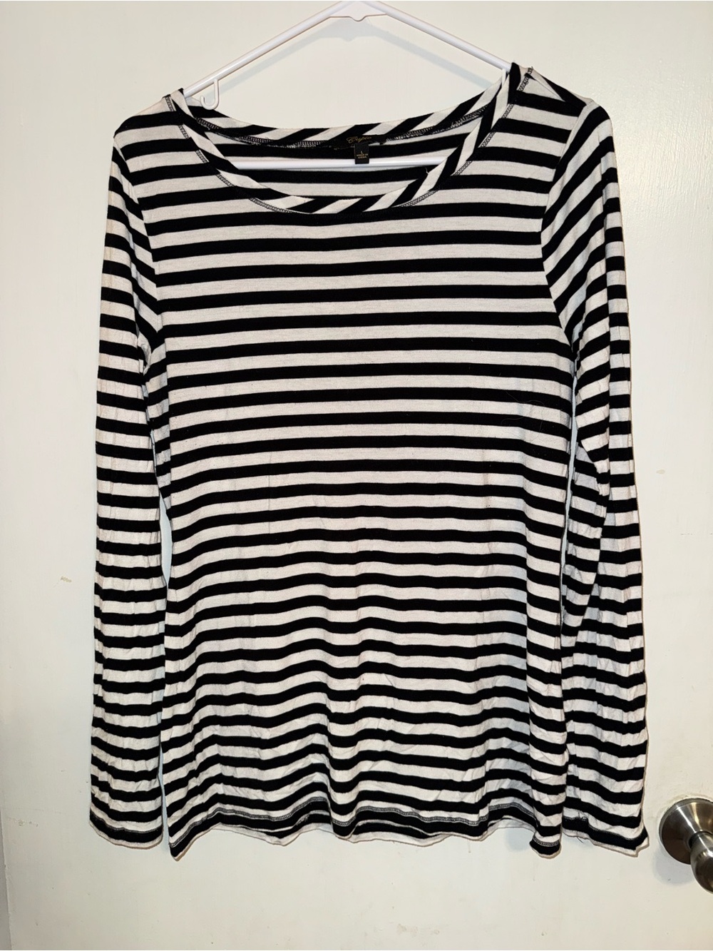 Cupio Black & White Striped Long-Sleeve Tee